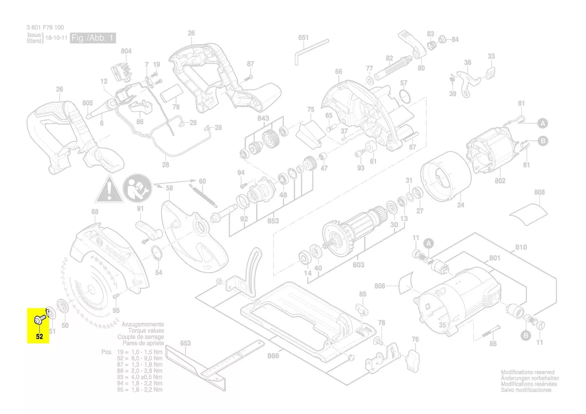 vis serrage lame réf. 1 619 P10 786 Bosch